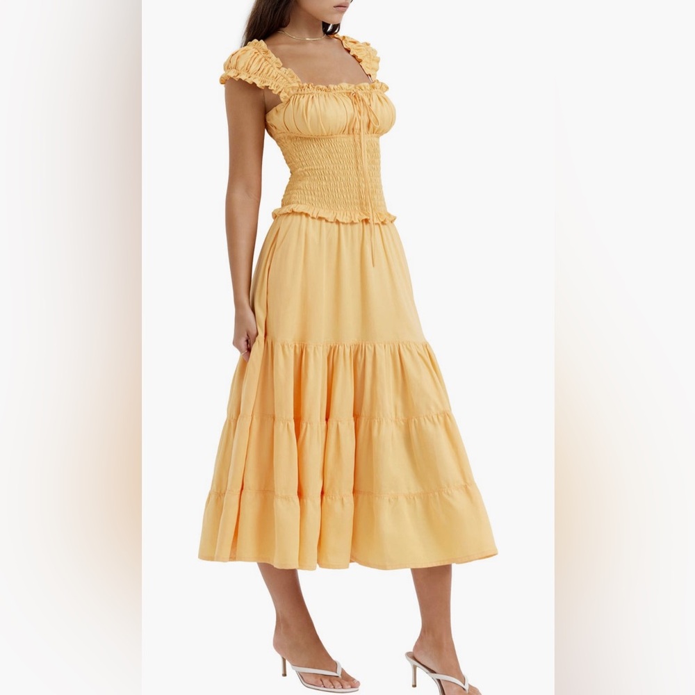 House of CB Phedra Ruffle Smocked Bodice Sundress